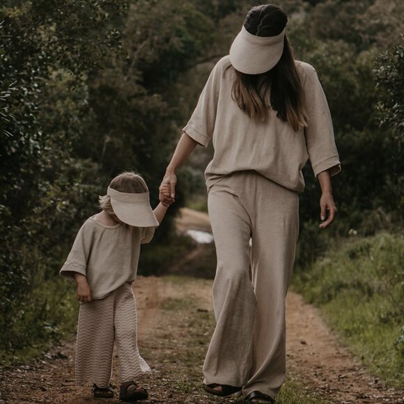 The Simple Folk Womens Oversized Terry Top Size 14 Ecru Organic Cotton - Picture 3 of 12